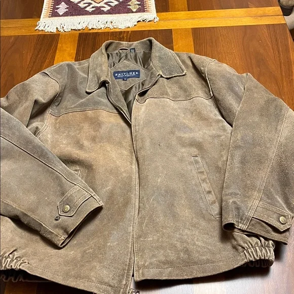 Brown Suede Jacket from Britches company, Georgetown, DC. Vintage man jacket M